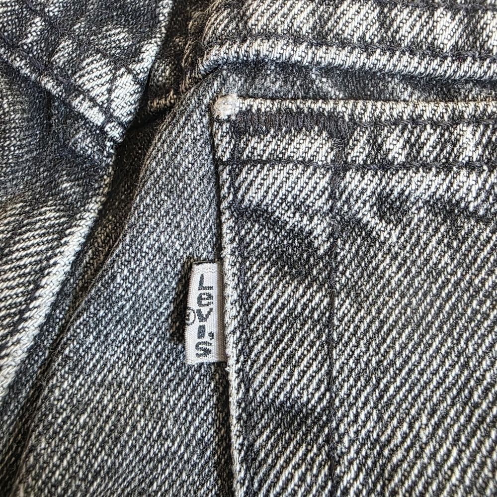 LEVIS VINTAGE 90s 80s Rock Bombshell Mom Jeans Grey Wash 550 Authentic - Picture 14 of 15